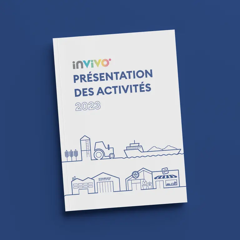 Vignette de la brochure de la présentation des activités du groupe InVivo