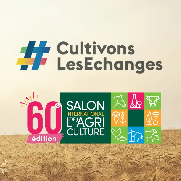 image des deux logos Cultivons les échanges et du salon international de l'agriculture de 2024